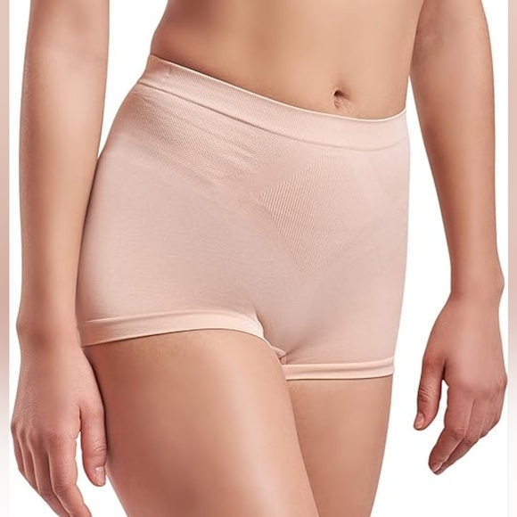 Skinnygirl Women’s Seamless Shaping Boyshort Butt Tummy Shaper Brief Panty Nude - Picture 1 of 5